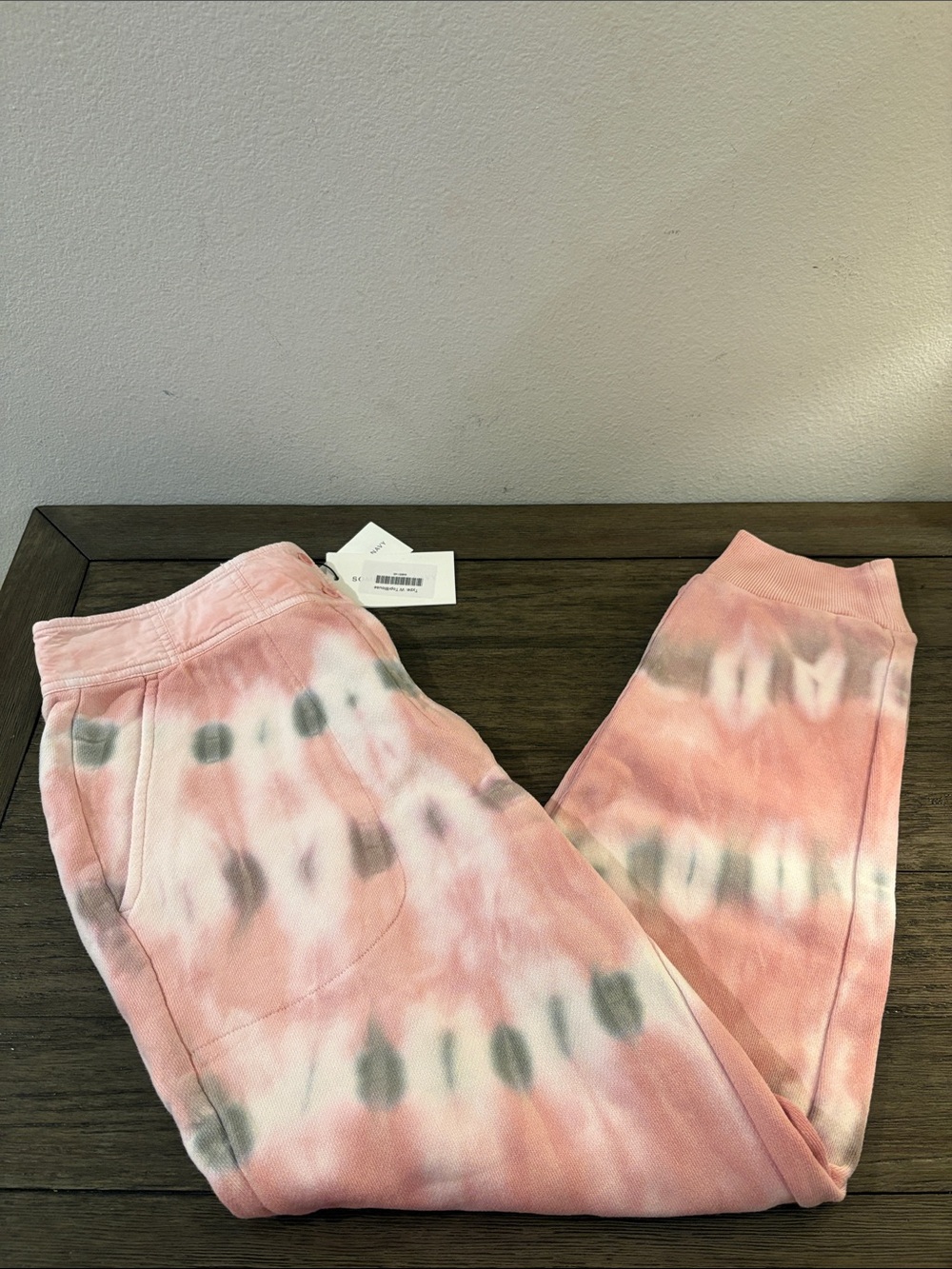 NWT [Something Navy] Bridget Button High-Waist Jogger Sweatpants Pink Women’s L - Picture 3 of 12